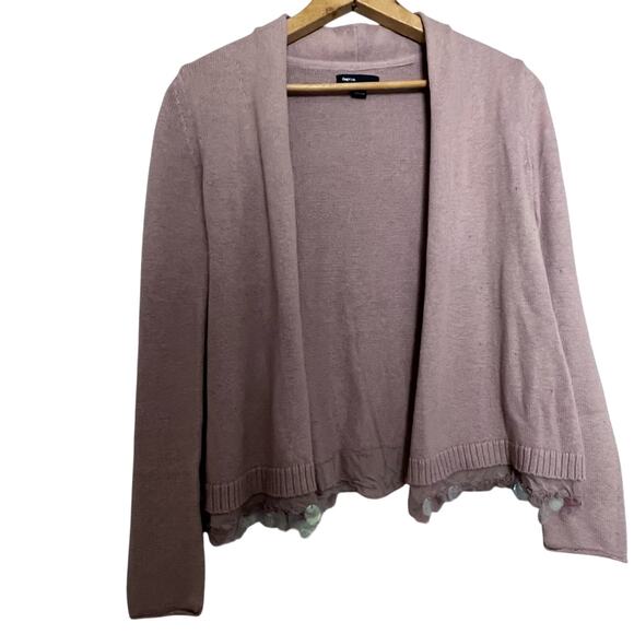 Gap Big Kid Embellished Girls Open Front Cardigan Sz L - Picture 2 of 10
